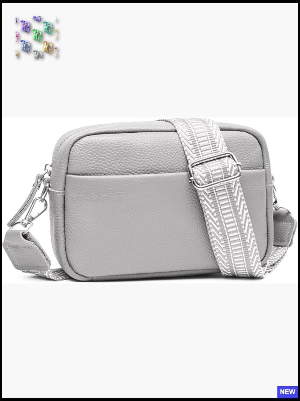 Genuine Leather Crossbody Bag RFID Blocking Guitar Strap Small Handbag Purse